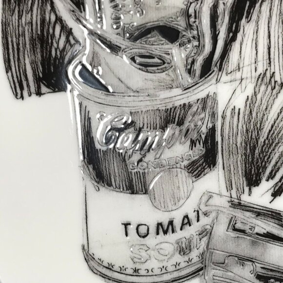 Andy Warhol Campbell's Soup Can & Dollar Bills Plate Numbered & Signed 518/5000 - Picture 9 of 14